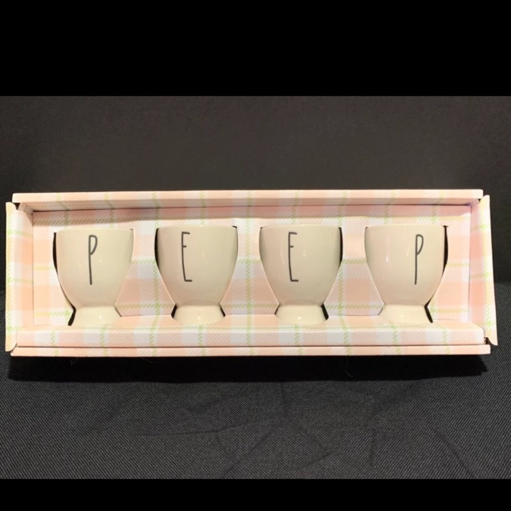 RAE DUNN 🐥 “PEEP” 🐥 Egg Cup Pedestal